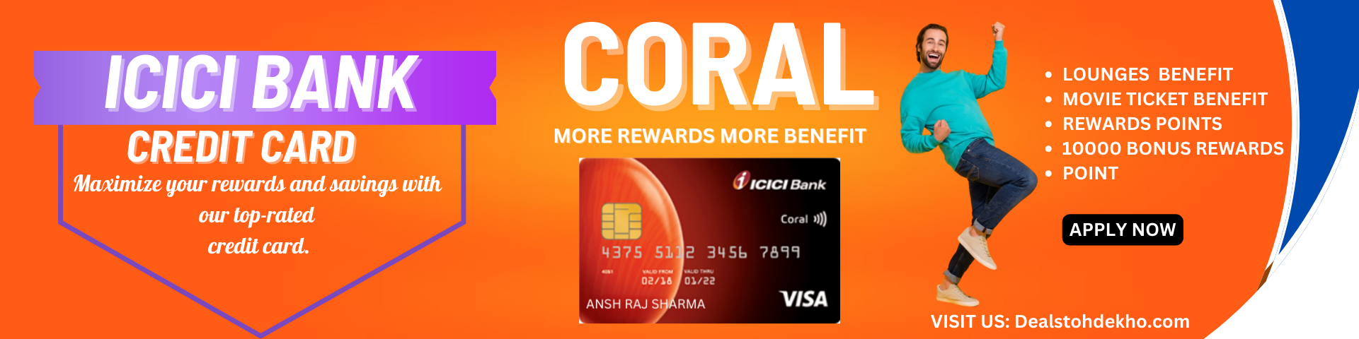 get instant online approval for icici coral credit card