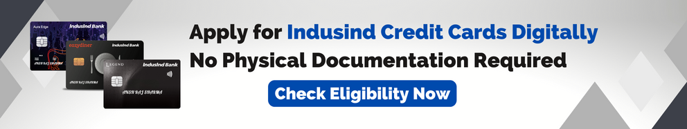 apply online and get instant online approval for Indusind credit card