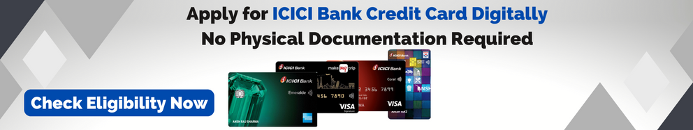 Apply online and get instant approval for icici credit card